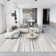 地垫客厅地毯大面积沙发茶几毯简约灰色卧室抽象轻奢家用代发