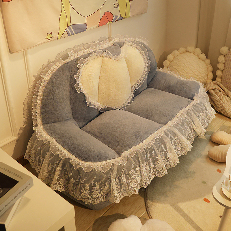 Habitación princesa, sofá perezoso, dormitorio de apartamento pequeño doble, sillón reclinable, chica de Internet, sofá individual para niños