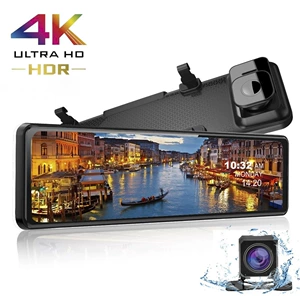 12 düym 4K+1080P ön və arxa qoşa qeydli WiFi videoregistrator