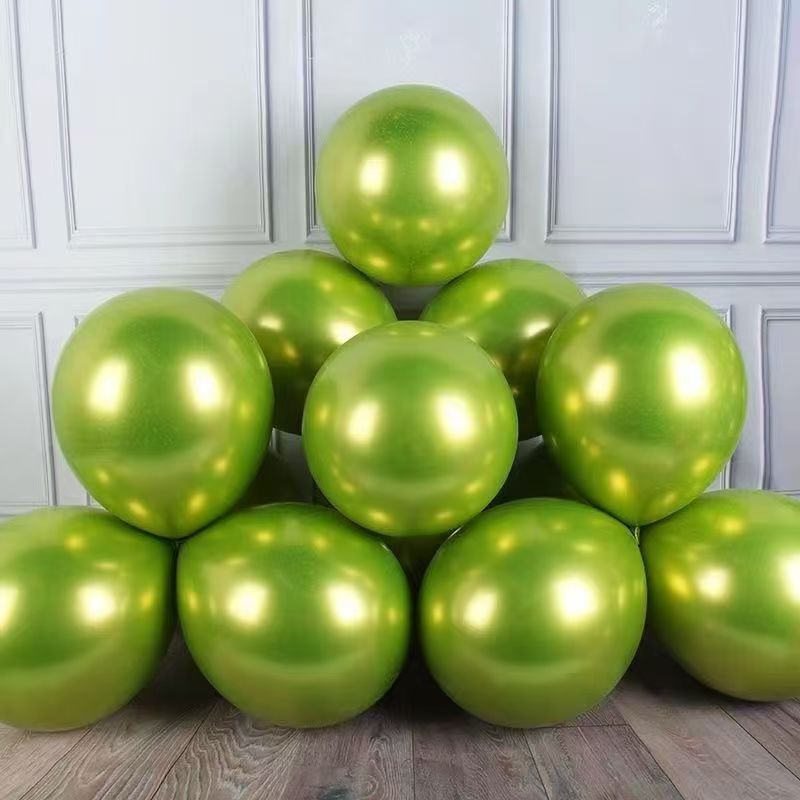 1.8 g de globo de color metálico al por mayor de 10 pulgadas para la fiesta de cumpleaños de la casa de bodas para niños con globo cromado brillante image 16