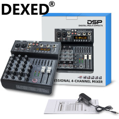 Amazon 4/6/8チャンネルプロフェッショナルミキサーDJホームサウンドチェンジング歌唱KTVライブブロードキャストミキサー