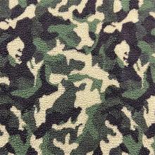 厂家直销现货三色迷彩提花羊羔毛外套童装羊羔毛颗粒羊羔绒面料