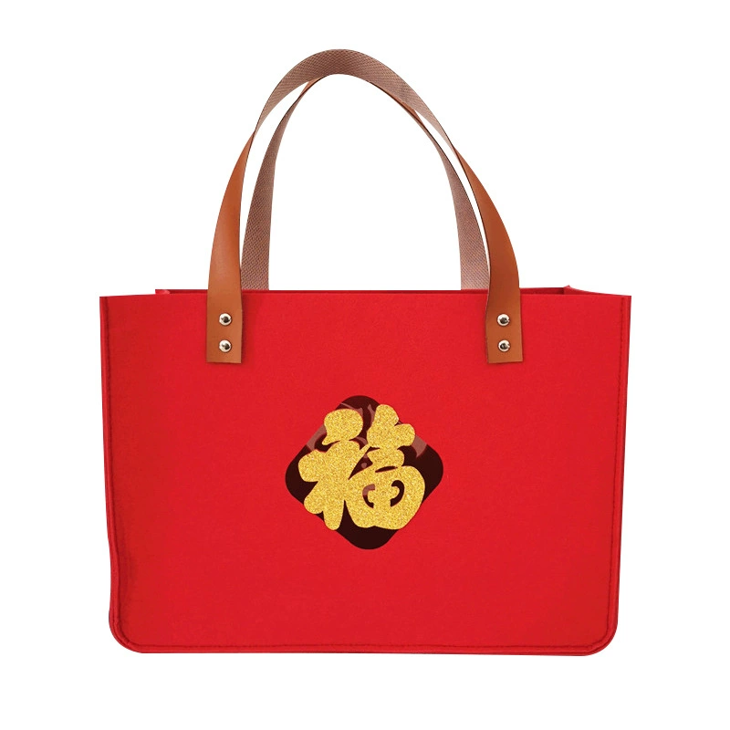 Forestelling Word Shopping Bag Hollow Blessing Blessing Troubled Paper Wedding Canton Canton Wine Gift Bag