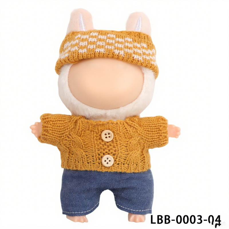 Labubu子供服冬セーターセット二世代LABUBU座ってパーティーシリーズの子供服が国境を越えて売れている|undefined