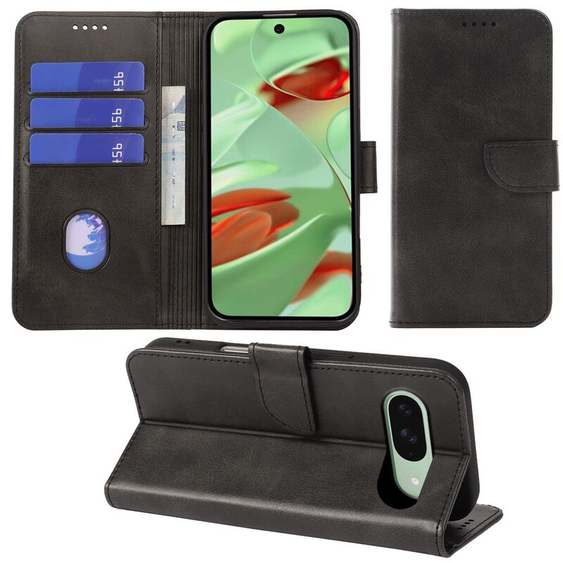 For Google pixel10 Phone Leather Case Pixel 9pro Flip 8A Magnetic Calfskin Phone Protective Case For Google pixel10 Phone Leather Case Pixel 9pro Flip 8A Magnetic Calfskin Phone Protective Case