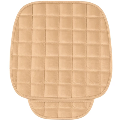 Short Plush Car Seat Cushion Set, Wool pad