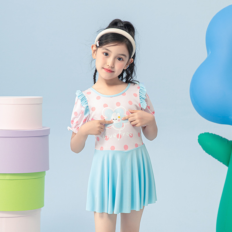 Inventario nuevo traje de baño de niñas vestido vestido traje de baño para niños niños y niñas traje de baño de parque acuático de aire exterior