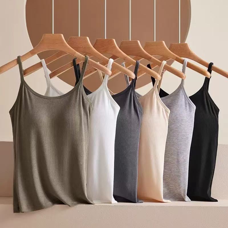 Camisola ajustable modal para mujer con almohadilla para el pecho, camisa de fondo de gran tamaño con hilo de una pieza
