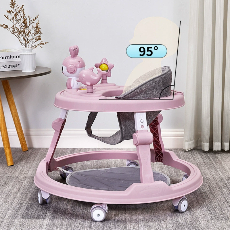 Children's universal walker with seat, car protection, anti-rollover, 6-18 month