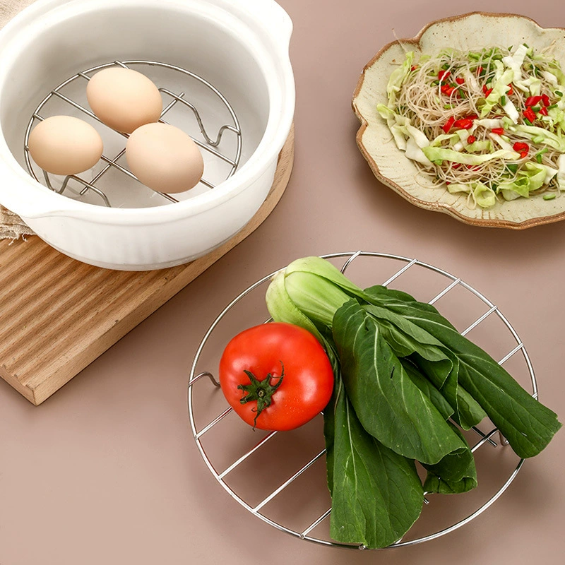 Кухонная пароварка из нержавеющей стали, решетка для приготовления на пара, четыре ножки, теплоизоляционная водяная паровая сетка для хлеба