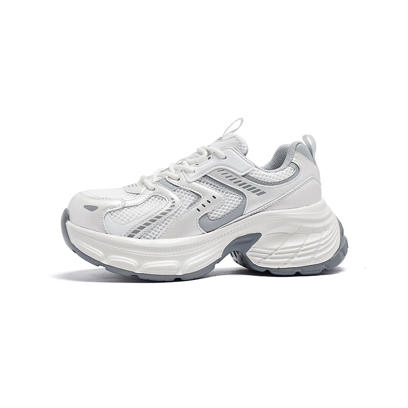 Zapatillas Augusden para mujer, modelo 2025, nuevas, ligeras, de suela gruesa, blancas, que hacen que los pies parezcan más pequeños, informales, para invierno.