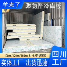 源头工厂B1B2手工冷库保温板预埋锁钩阻燃隔热保温聚氨酯冷库板