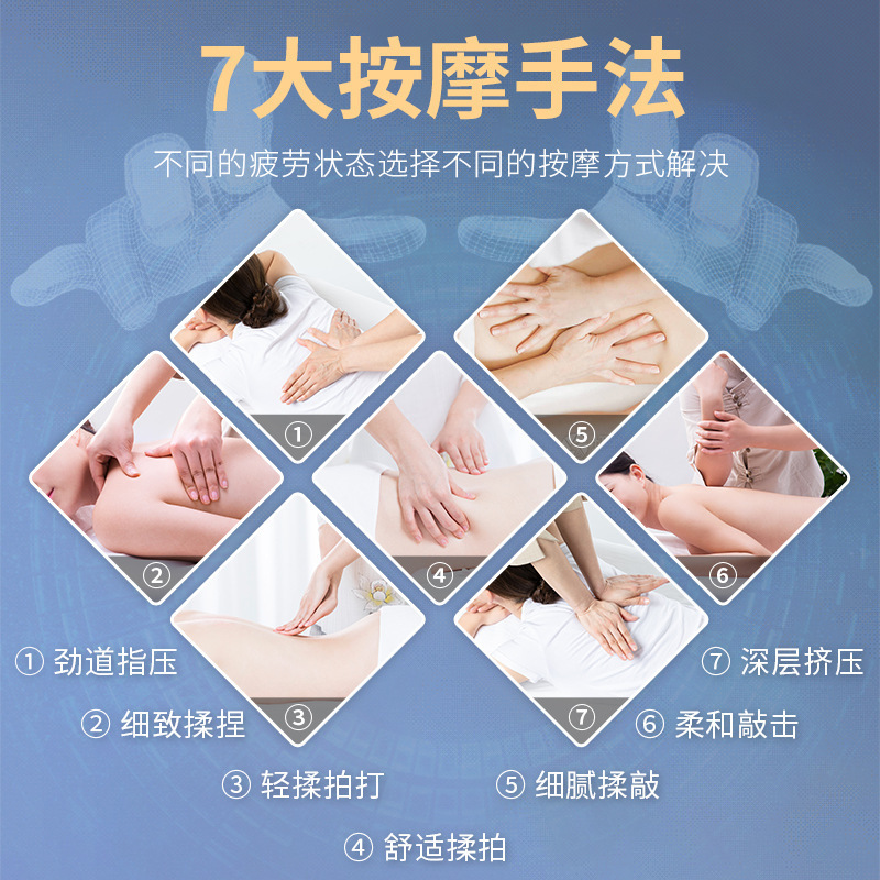 Cama de masaje inteligente eléctrica para lavado de cabello para salón de peluquería de masaje completo especial para salón de peluquería de masaje para lavado de cabello y cama integrada de masaje