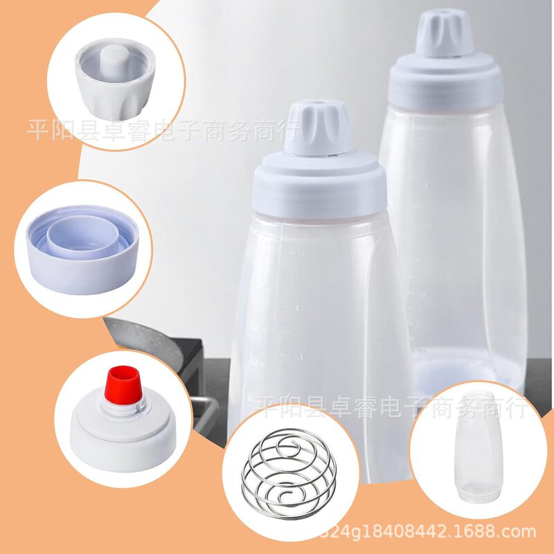 TV Hand Batter Mixing Bottle Batter Dispenser Cream Mixing Dispenser Pot Muffin Mixing Bottle with Scale TV Hand Batter Mixing Bottle Batter Dispenser Cream Mixing Dispenser Pot Muffin Mixing Bottle with Scale