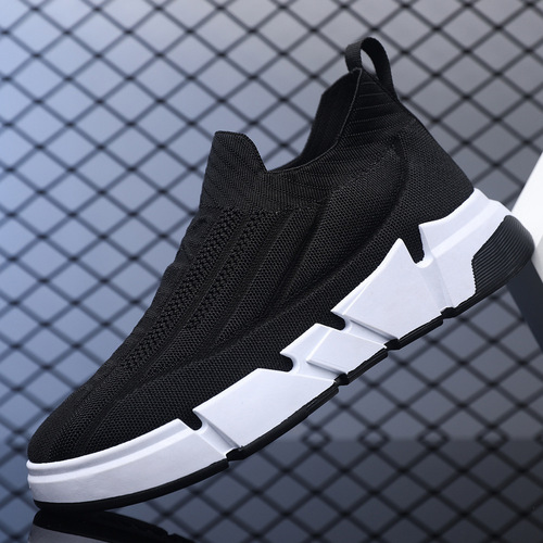 Foreign trade wholesale spring new men's shoes mesh breathable lightweight men's sports shoes slip-on slip-on shoes