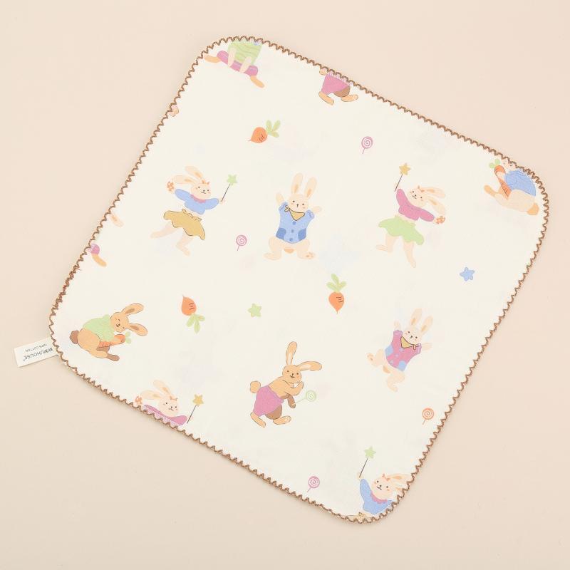 Toalla Cuadrada de Gasa para Bebé de 4 Capas de Gasa de Algodón, Absorbente de Agua, para Limpieza Facial de Bebés image 3