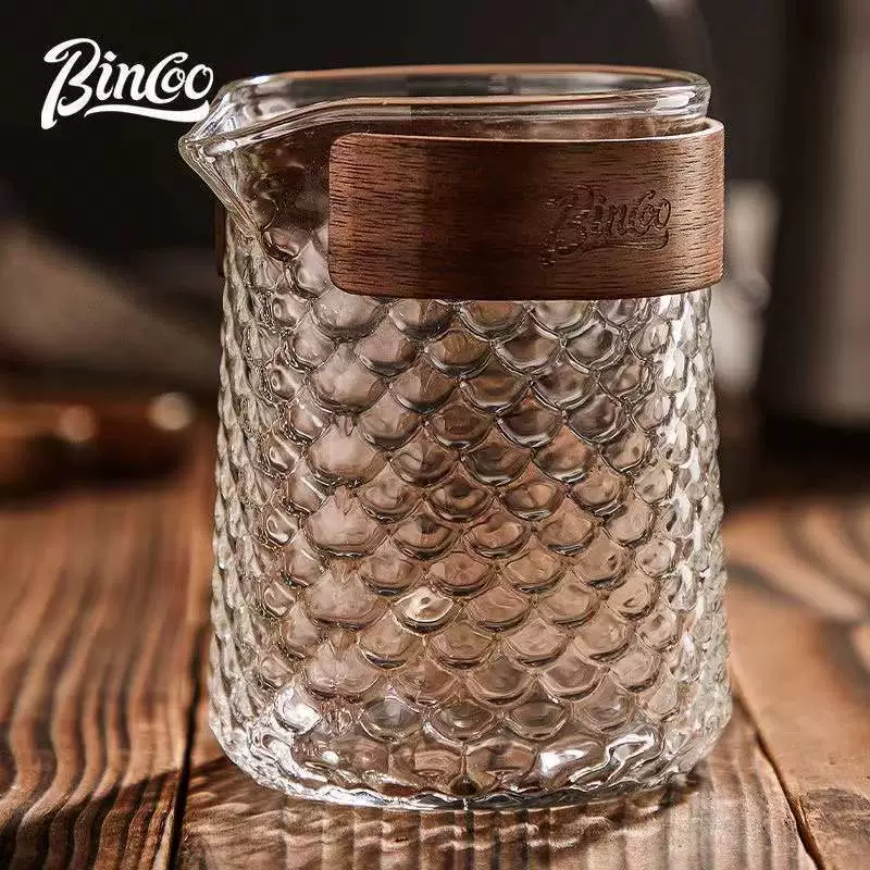 Домашний чайник Wind Glass в японском стиле деревянный пиробывание горячих рыбных чешуек стеклянная чашка анти-пряный кофе чашка чашка