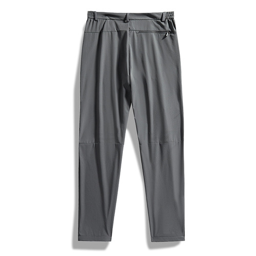 New Outdoor Ice Silk Quick-Dry Straight Leg Pants for Men and Women, Casual Sports Straight Leg Pants, Summer Thin Elastic Pants for Men