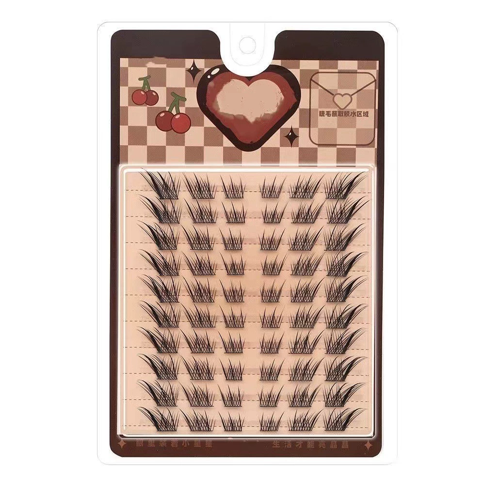 Lower Eyelashes small-flame style, single-cluster transparent stem, multi-style 10-row options