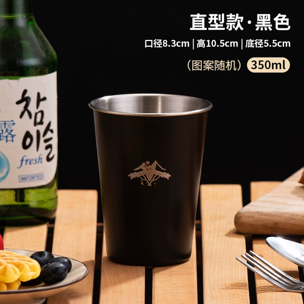 For camping, black, 350 ml