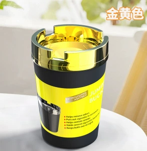 Car ashtray Ashtray, Hotel and Home - electroplating-golden-yellow