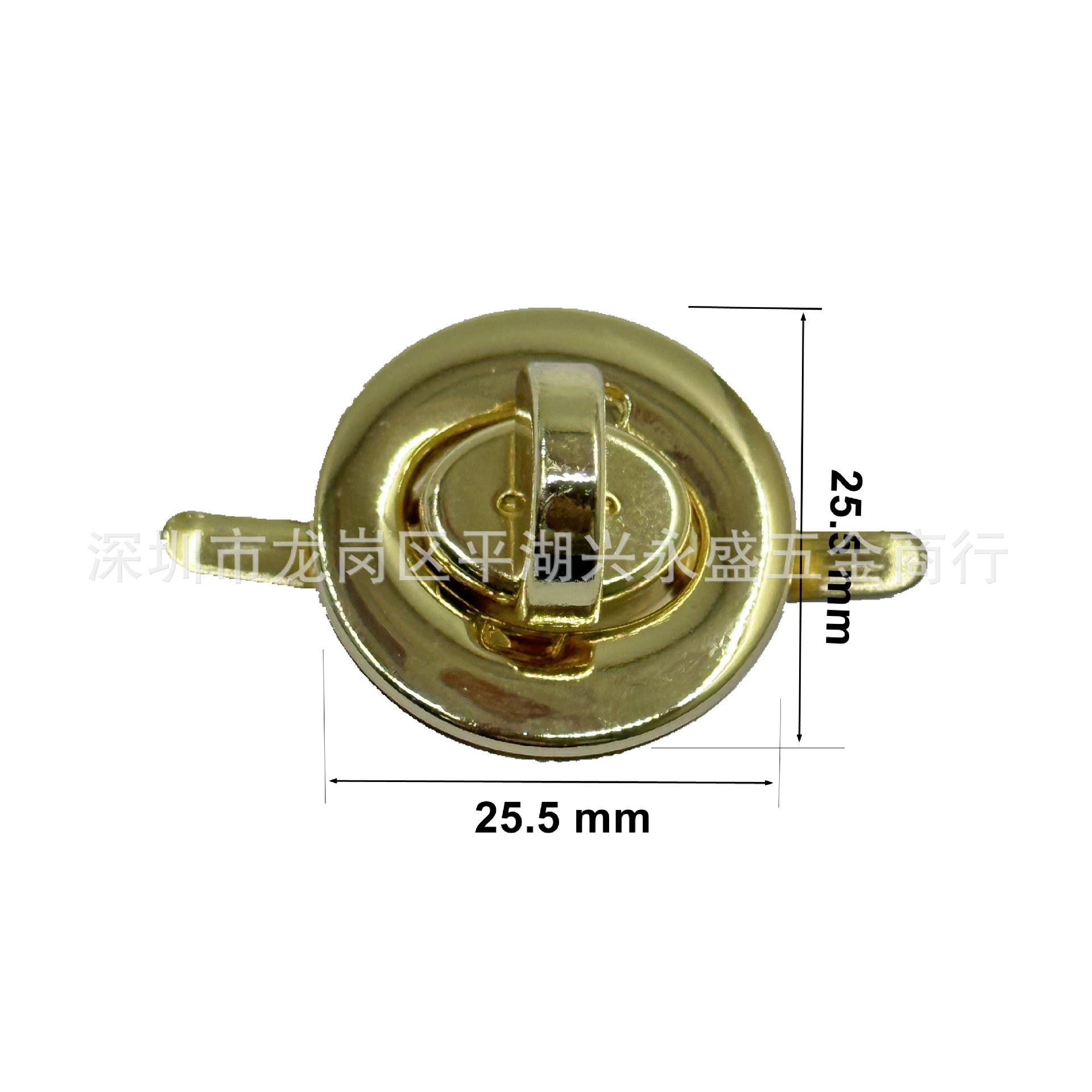 Замок для кожаной сумки, замок для сумочки, поворотный замок для подарочной коробки, круглый металлический поворотный замок