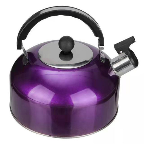 Stainless steel chime kettle large capacity color household flat bottom kettle 3L4L5L kettle cross-border supply gift wholesale