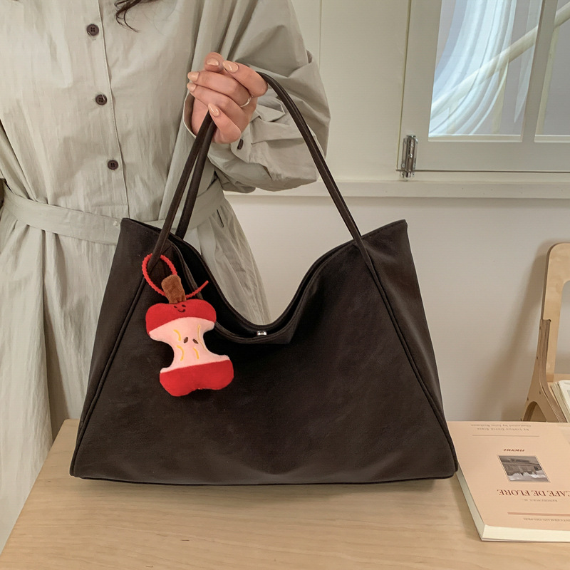 Bolsa de hombro coreana retro de gran capacidad, nicho, bolsa de viaje diario, bolsa de mano extranjera