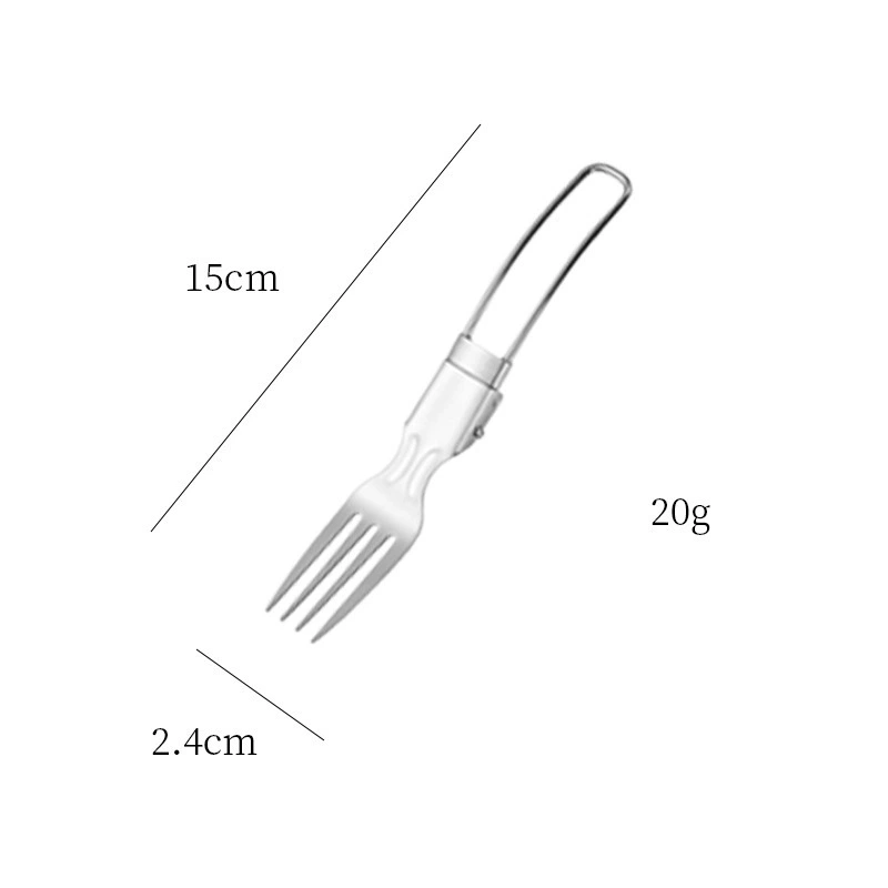 Travel handheld set for camping stainless steel, tableware