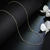 Silver brand small design necklace stainless steel, Japanese and Korean, simple and elegant design, wide color palette, internet celebrity