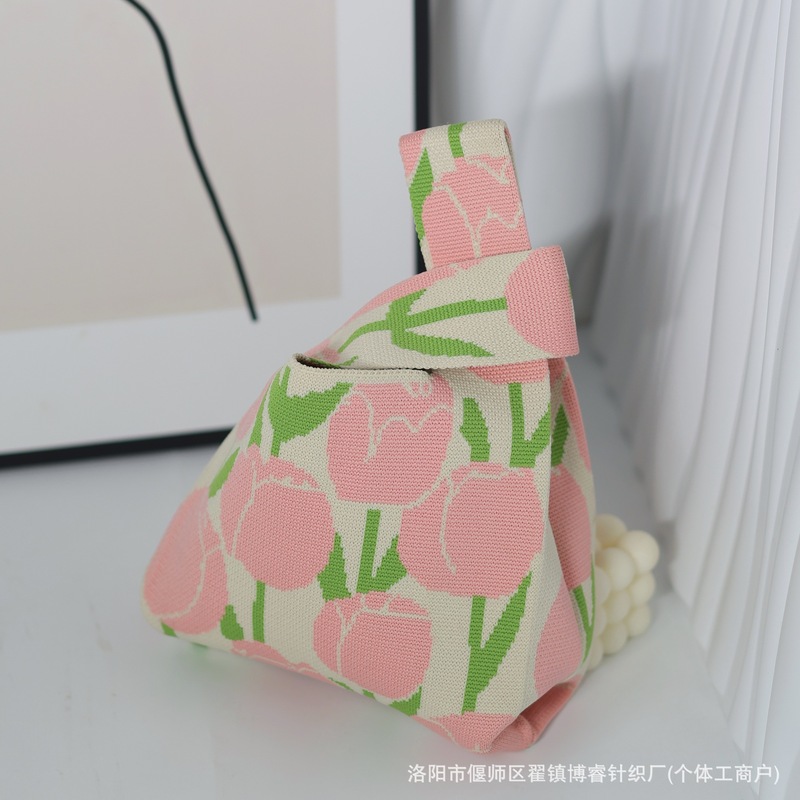 宝宝满月礼品袋针织手提包编织包儿童百日宴礼品袋喜糖袋子包包|undefined