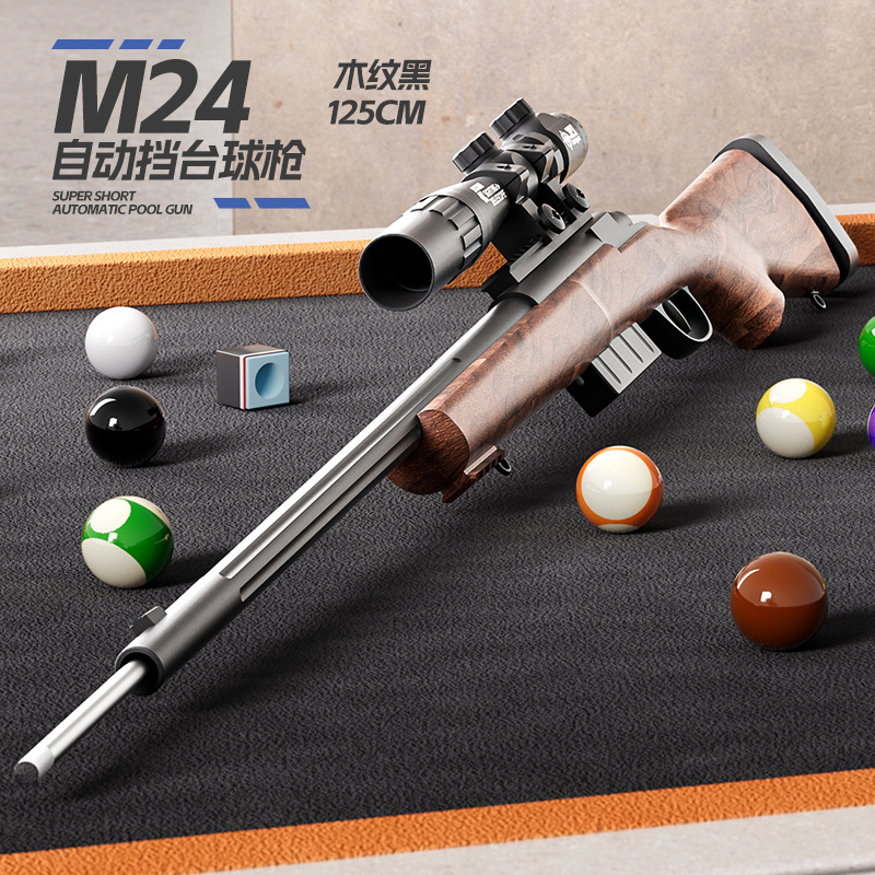 Pistola de billar infantil 98K pistola de billar automática pistola de billar para niños al aire libre pistola de eyección S686 boquilla palos de billar manuales