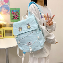 日系ins书包女大学生简约可爱少女双肩包新款女生卡通小清新背包