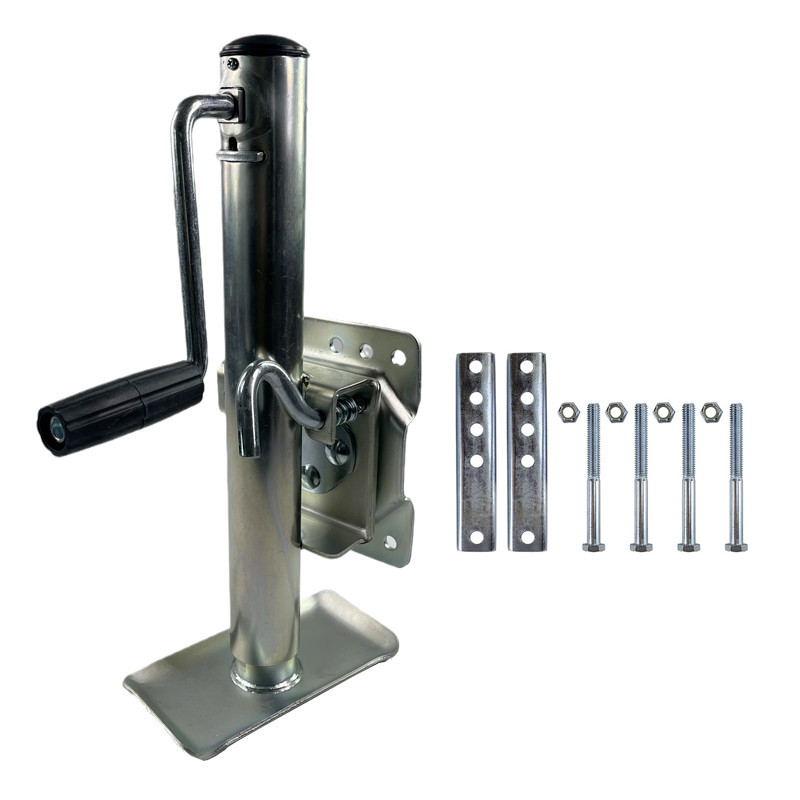 Soporte de estacionamiento/manivela para caravana/remolque, pierna de tornillo, elevación