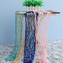 地中海洋风渔网墙面装饰挂件ins网格照片墙幼儿园楼梯环创儿童房