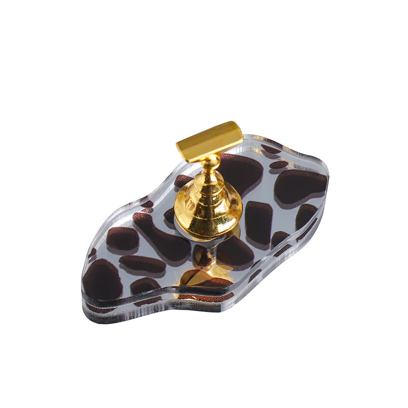 Internet celebridad principiante práctica de uñas titular de uñas vaca clavo de succión magnética base soporte de metal herramienta de visualización