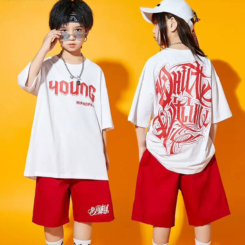 童装男童夏季2024新款中大童韩版洋气时髦休闲宽松字母套装两件套