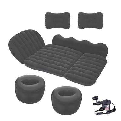 rear seat travel bed, sleeping | Vehicle-mounted inflatable bed - default-item-huiqi-37-points-upgraded-head-protection-large-side-shield-black-electric-pump-special-price-clearance