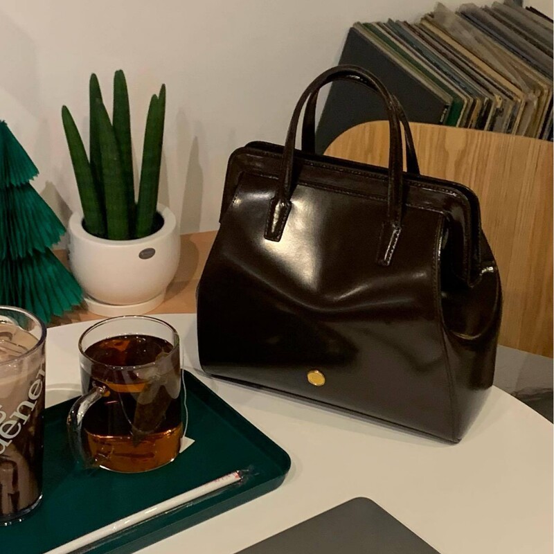 Oil Wax Leather Backpack Korean Autumn and Winter New Lemem Genuine Leather Women's Bag Backpack Versatile Handbag Shell Bag Light Luxury