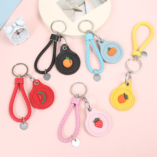 Cartoon drop-shaped access control card holder Creative mini community elevator card buckle sensor AirTag protective cover