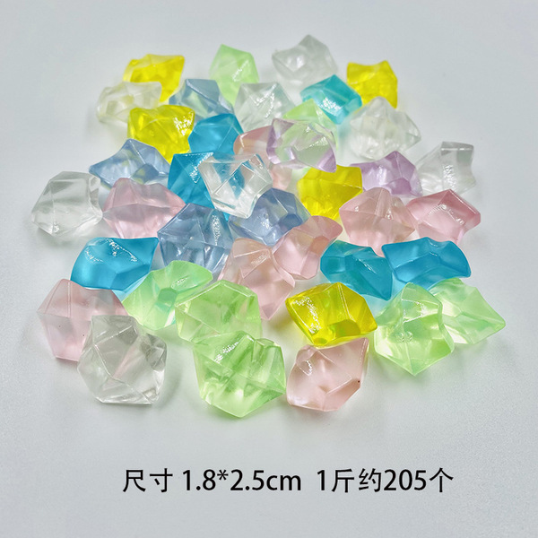 Realistic acrylic transparent ice cubes