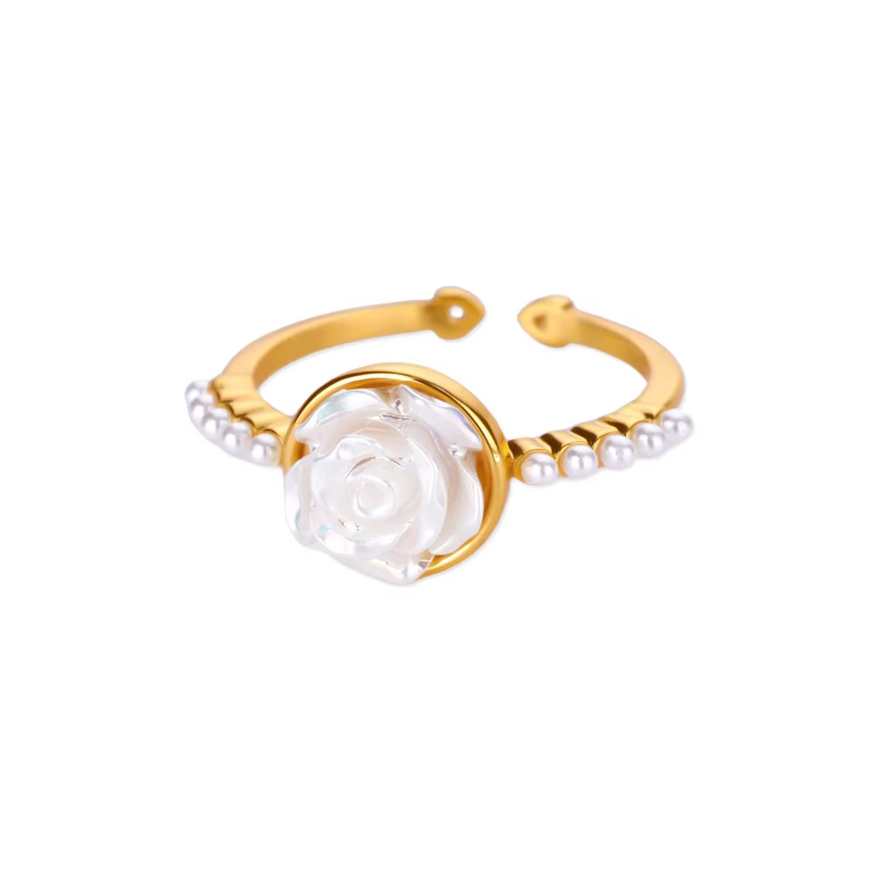 8g Weight 0.03µm-0.05µm Gold Plating Thickness PVD Coated Gold Plating Process 18K Real Gold Plated Plating Material Acrylic Pearl, Zircon Inlay Material Open Rings Classification 1 Piece Quantity Daily Occasion 304 Stainless Steel Material Geometric, Flower, Bow Knot Pattern All Seasons Season Women's Gender INS Style, Sweet Style Waterproof Non Tarnish, Inlay Craft PVD Coated Real Gold Plated Geometric Flower Bow Knot 304 Stainless Steel INS Style Sweet Waterproof Non Tarnish Open Rings 11