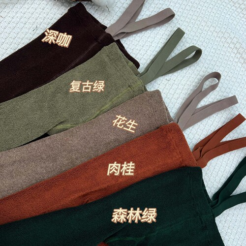 Autumn and winter infants, boys and girls, thickened high-waist navel-protecting slings, teddy velvet pantyhose, leggings, weight-lifting pants