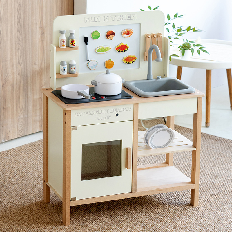 Estufa de simulación de cocina de madera de estilo nórdico