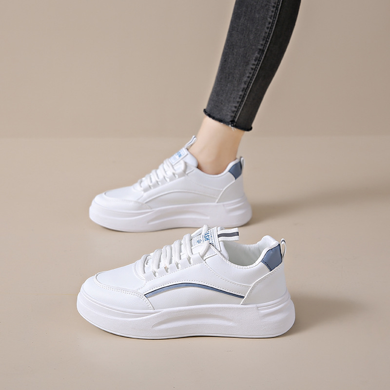 ins coreano zapatos blancos de moda 2024 otoño nuevos zapatos transpirables de skate para estudiantes de carrera zapatos casuales SH835