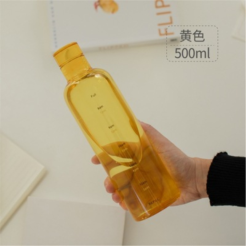 Taza de agua de vidrio para niños con escala de tiempo, alta calidad facial, transparente y portátil, taza de agua de jugo de fruta de gran capacidad