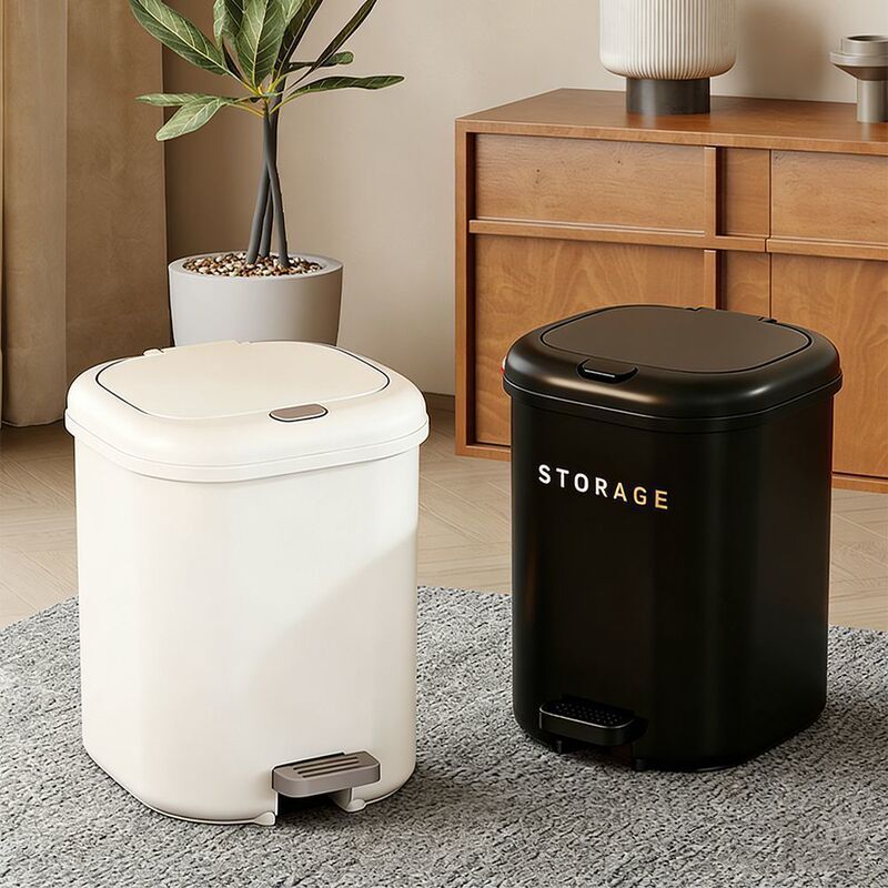 2026 New Model Trash Can for Living Room, Foot-Operated Flip-Top Dual-Purpose Large Capacity Toilet Paper Basket, Dormitory Foot-Operated Storage Bin 2026 New Model Trash Can for Living Room, Foot-Operated Flip-Top Dual-Purpose Large Capacity Toilet Paper Basket, Dormitory Foot-Operated Storage Bin