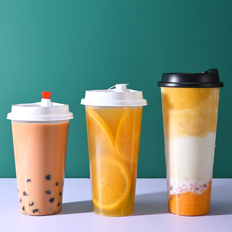 Hongkai, tazas de café desechables, tazas de té de leche, envases de tiendas de té de leche, etc. Consumibles, servicio de impresión de logotipo de compra integral