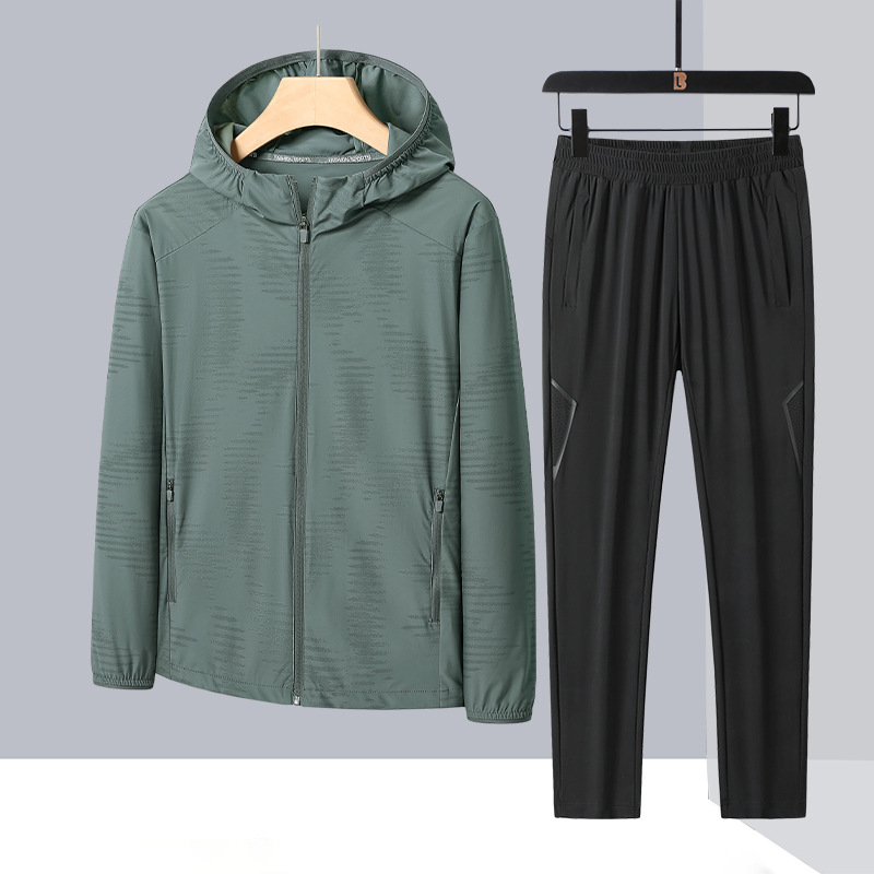 Men's top military green + pants