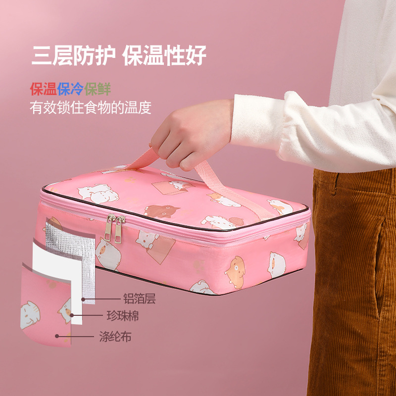 保溫包手提包保溫袋防水帶飯包便當包加厚鋁箔大容量上班族午餐袋